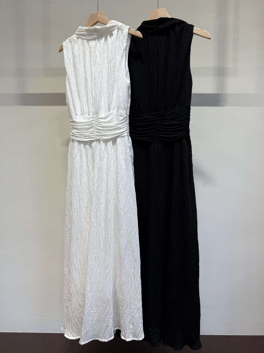 Chealsea V-Neck Graceful Drape Dress (DR101)