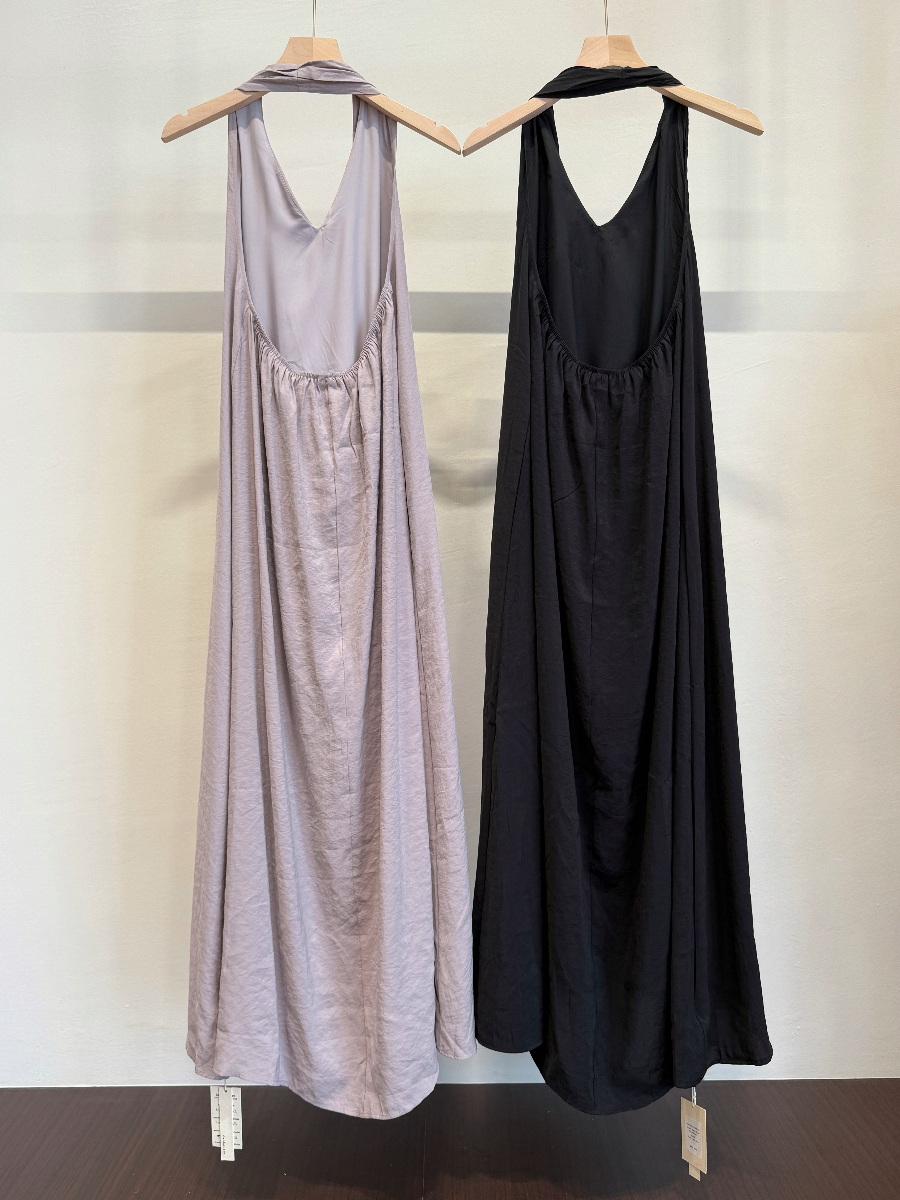 Chizu Halter Neck Bare Back Dress (DR103)