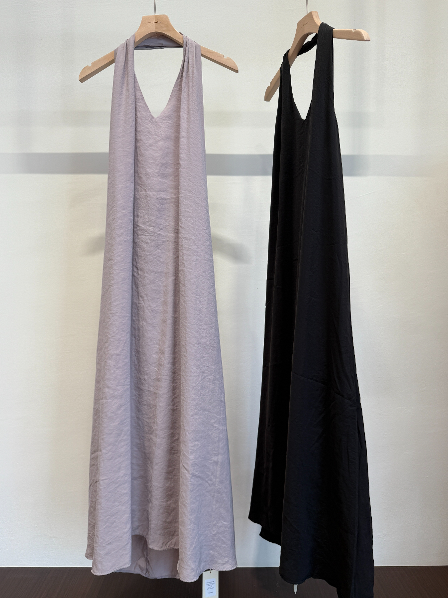 Chizu Halter Neck Bare Back Dress (DR103)