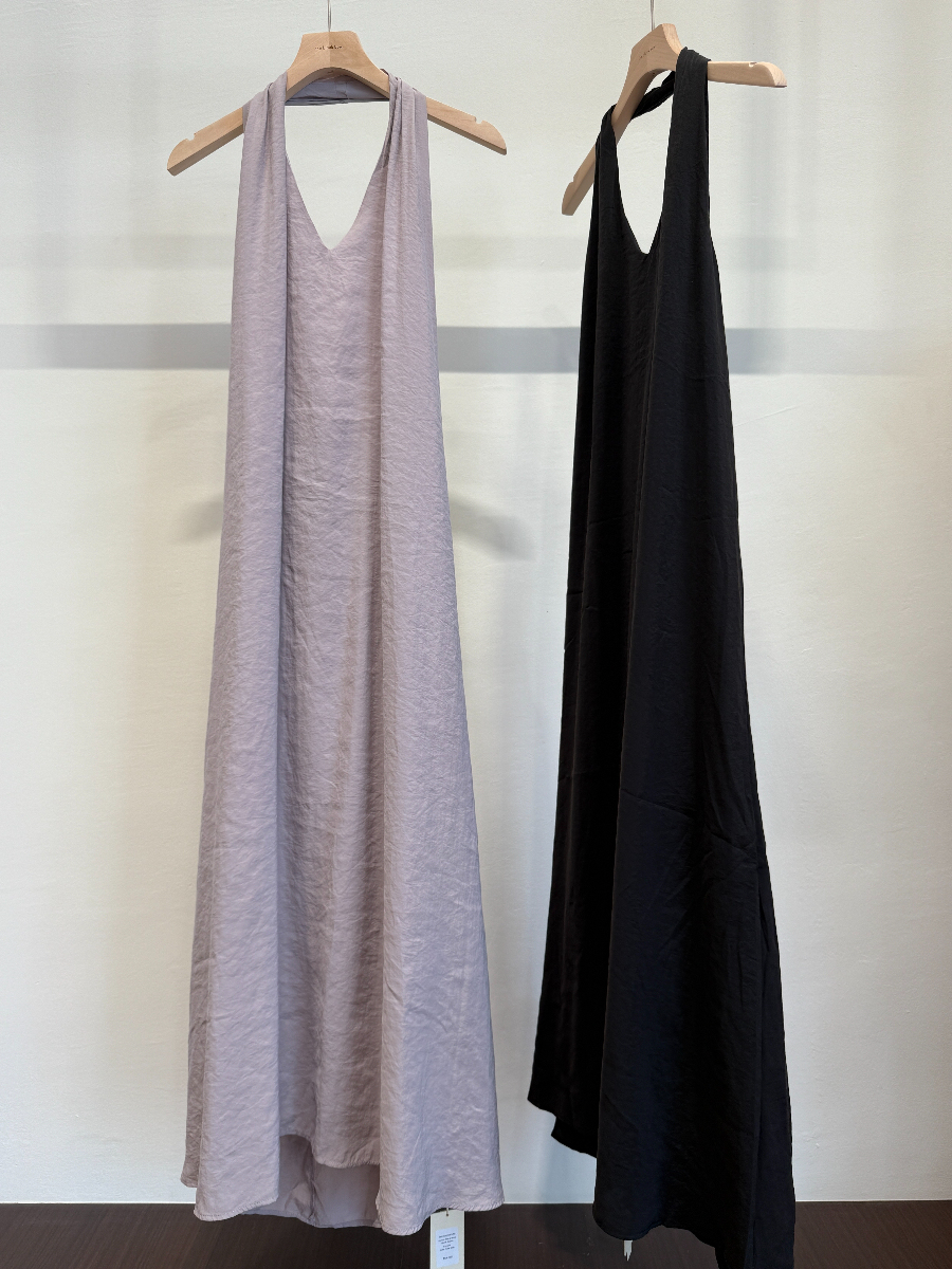 Chizu Halter Neck Bare Back Dress (DR103)