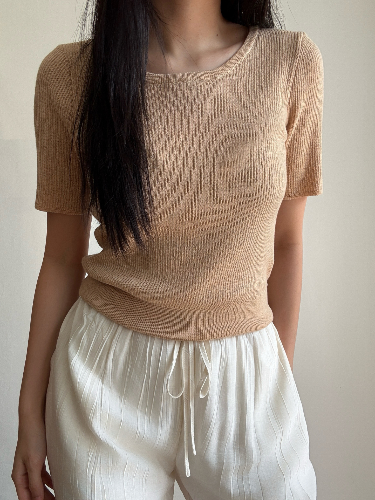 Vane Round Neck Knit Top