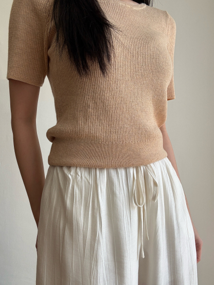 Vane Round Neck Knit Top