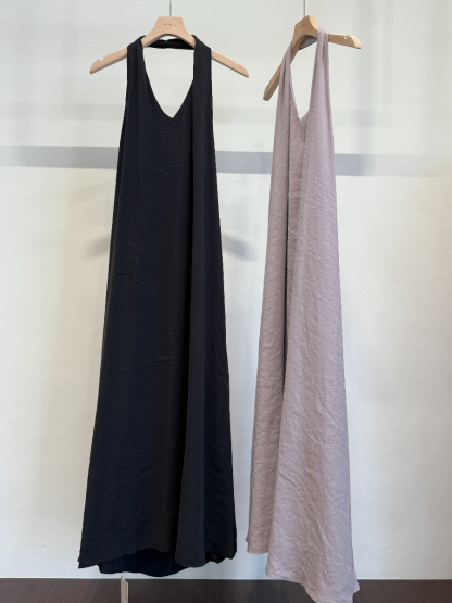 Chizu Halter Neck Bare Back Dress (DR103)