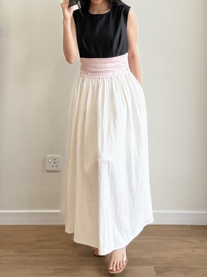 Varya Color Contrast Prom Dress (Discounted-M size)