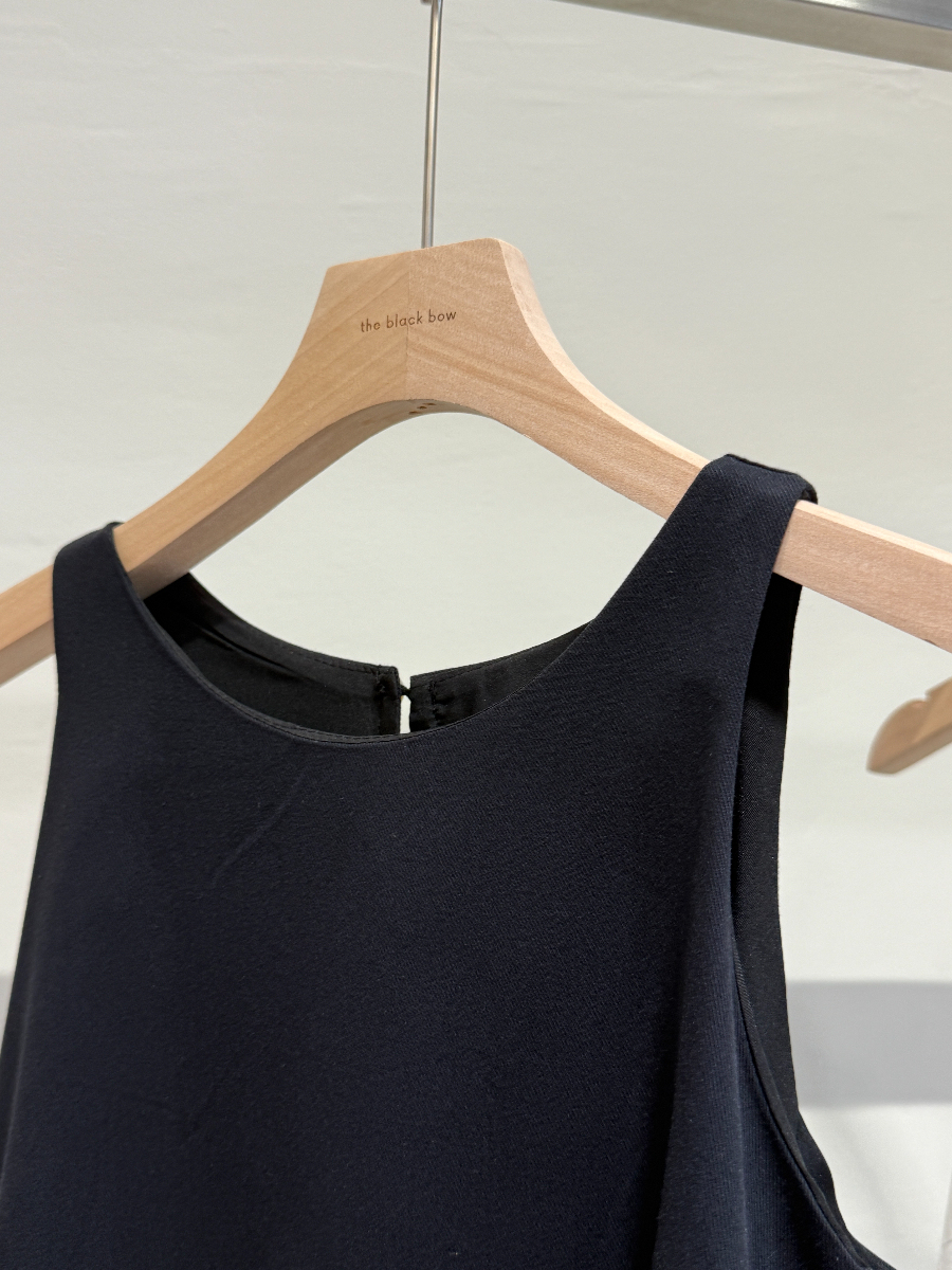 Chauffy Shoulder Cut Column Dress with Tie (DR104)