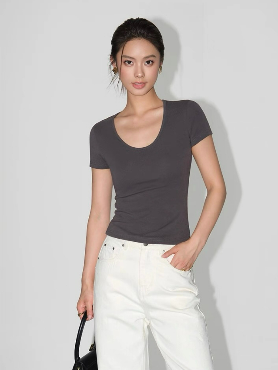 Wandy Scoop Neck Top