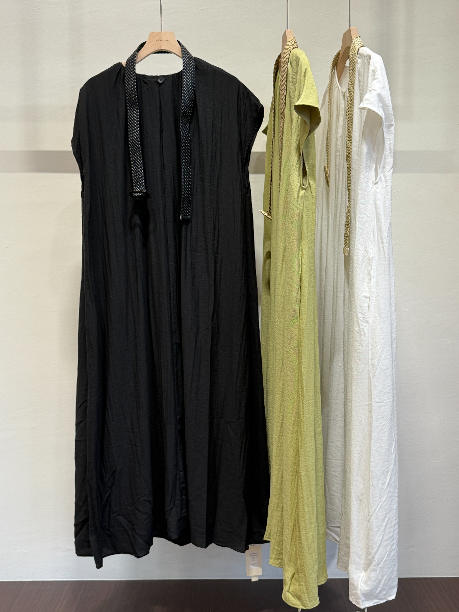 Chinny Crew Neck Column Dress With Belt (DR107)