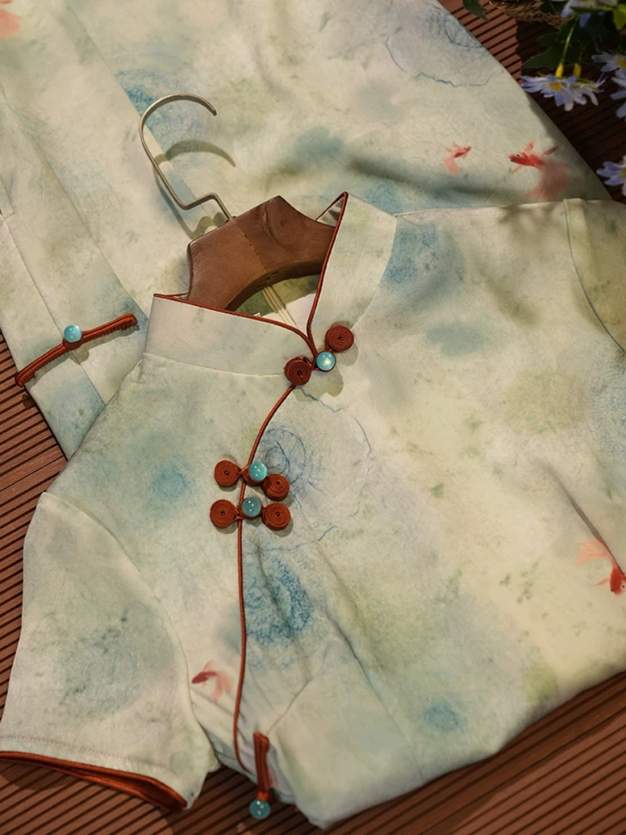 Lu Chu Watercolor Cheongsam