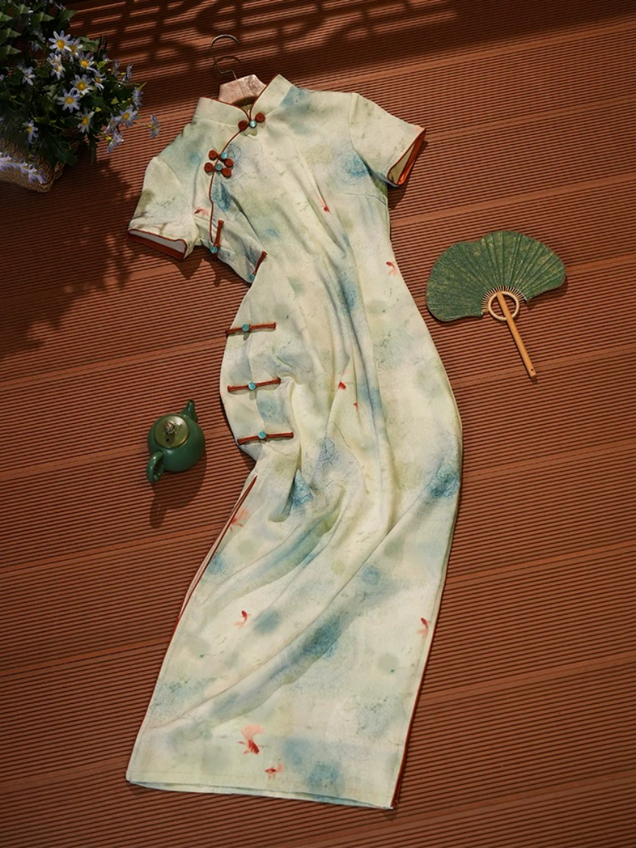 Lu Chu Watercolor Cheongsam