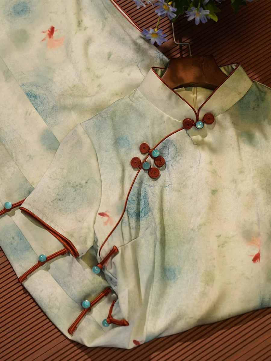 Lu Chu Watercolor Cheongsam