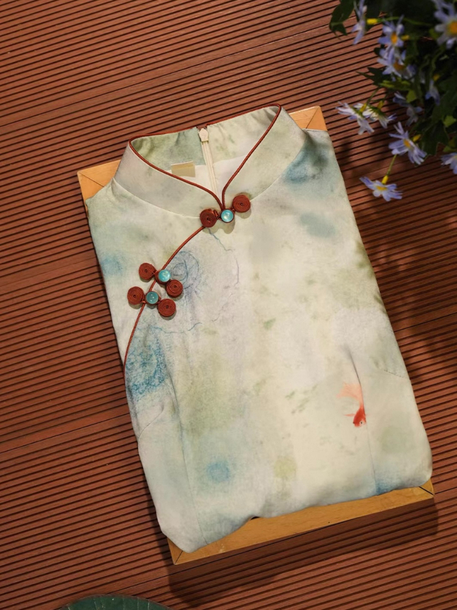 Lu Chu Watercolor Cheongsam