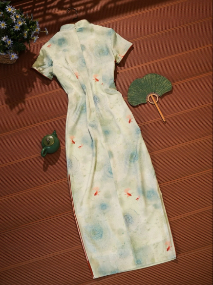 Lu Chu Watercolor Cheongsam