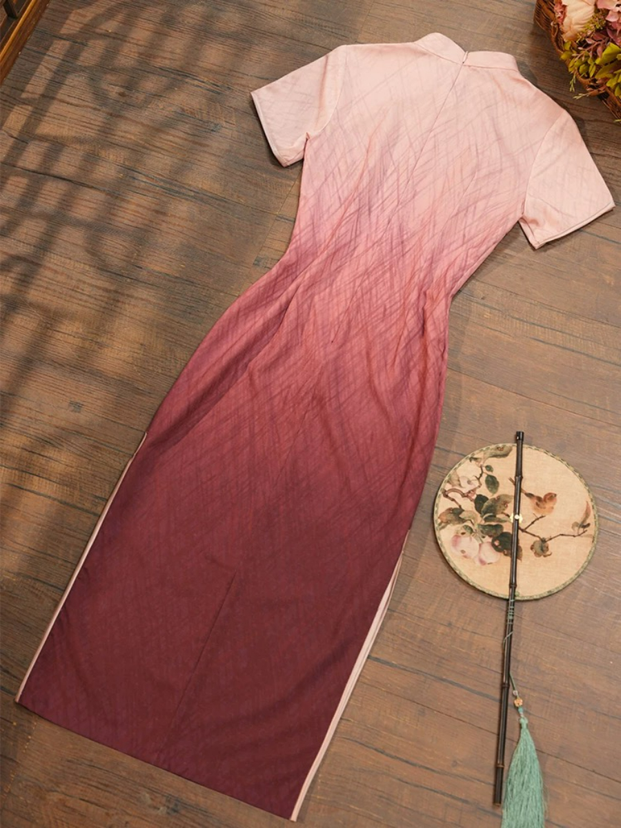 Han Hua Gradient Color Cheongsam