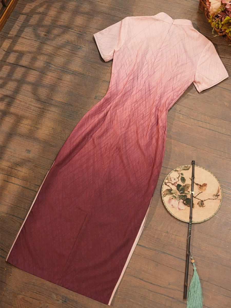 Han Hua Gradient Color Cheongsam