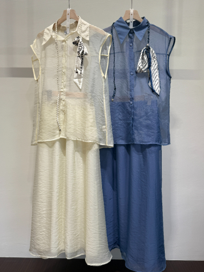 Sheer Top & Skirt Set (SKS104)