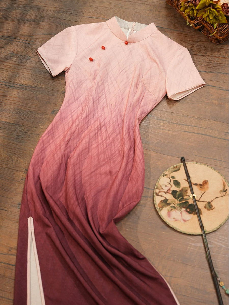 Han Hua Gradient Color Cheongsam