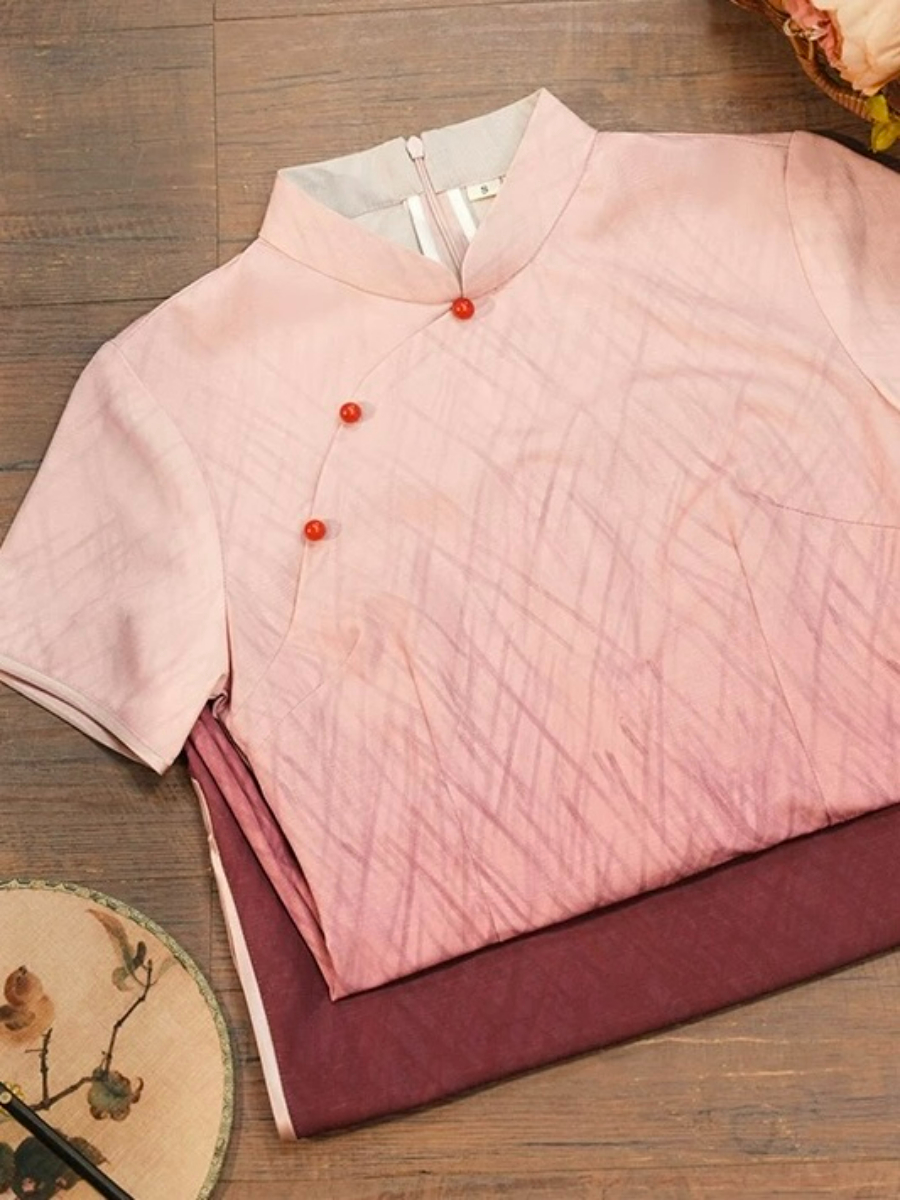 Han Hua Gradient Color Cheongsam