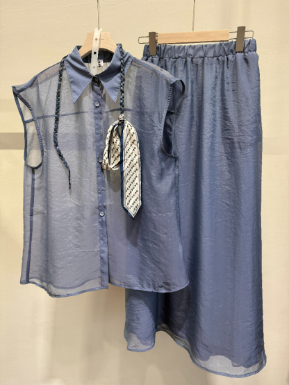 Sheer Top & Skirt Set (SKS104)