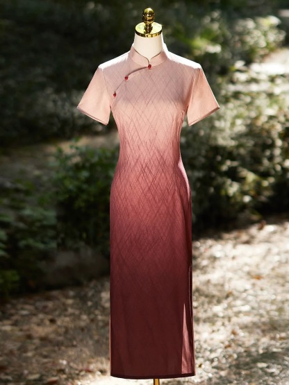 Han Hua Gradient Color Cheongsam
