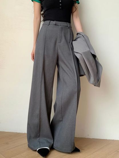 Demian High-Waist Tailored Wide-Leg Pants