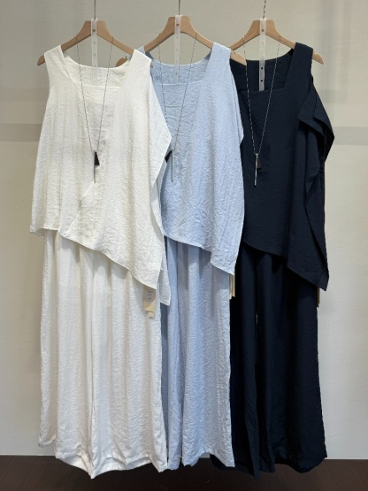 Square Neck Top & Pants Set (PTS103)