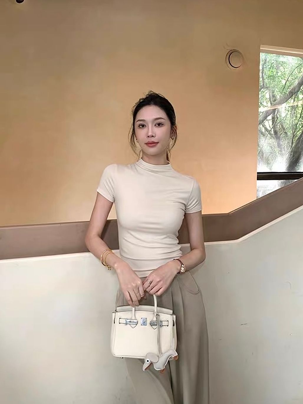 Dania Modal Mock-Neck Top