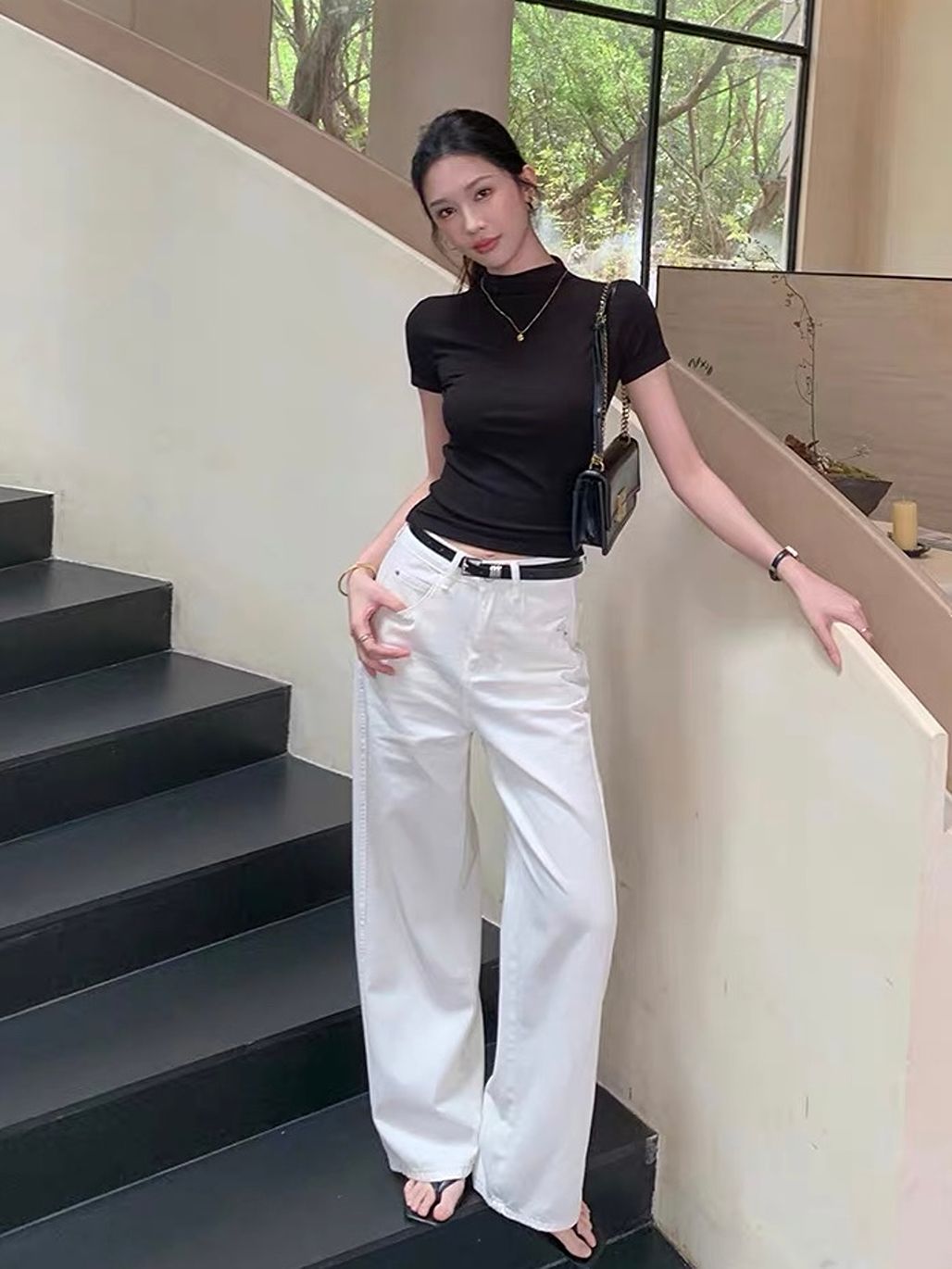 Dania Modal Mock-Neck Top