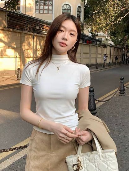 Dania Modal Mock-Neck Top