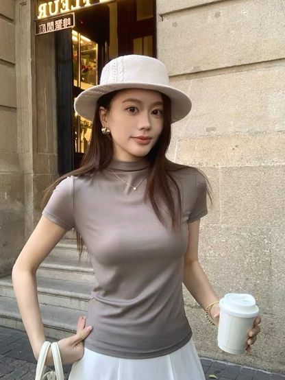 Dania Modal Mock-Neck Top