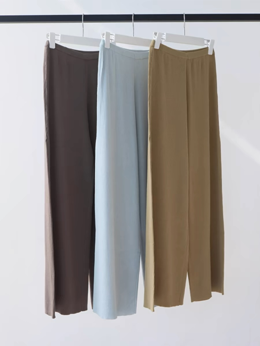 Easton Lyocell Knit Pants-The Black Bow-