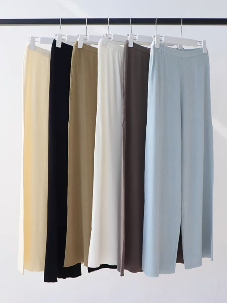 Easton Lyocell Knit Pants-The Black Bow-