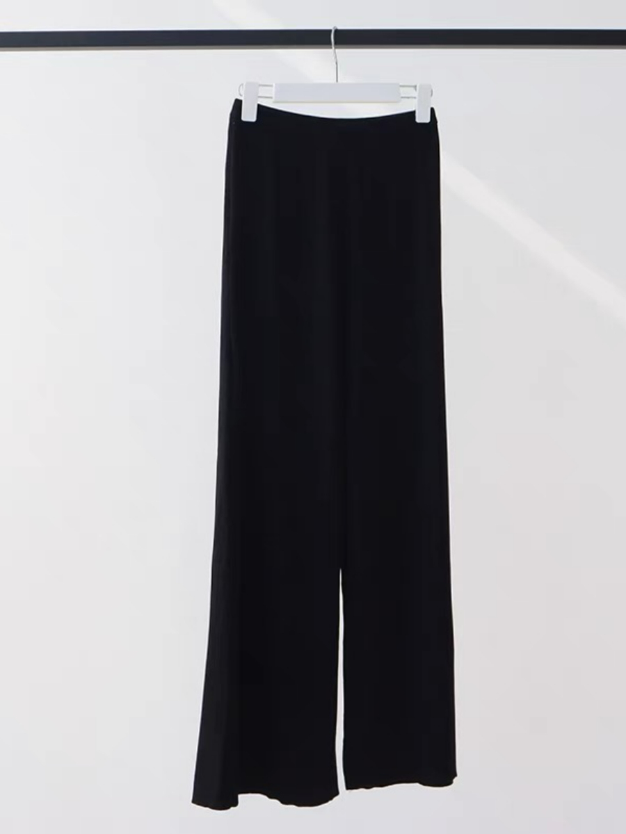Easton Lyocell Knit Pants-The Black Bow-