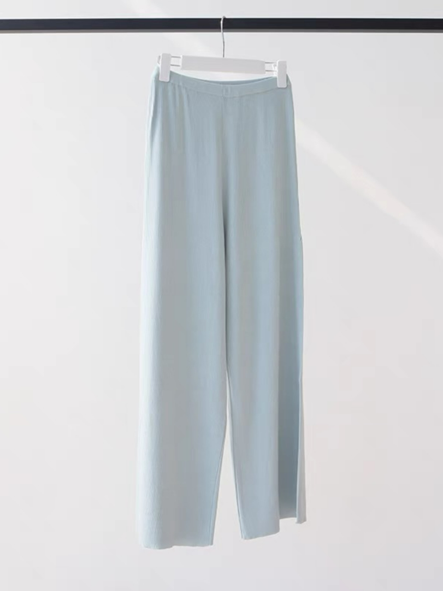 Easton Lyocell Knit Pants-The Black Bow-