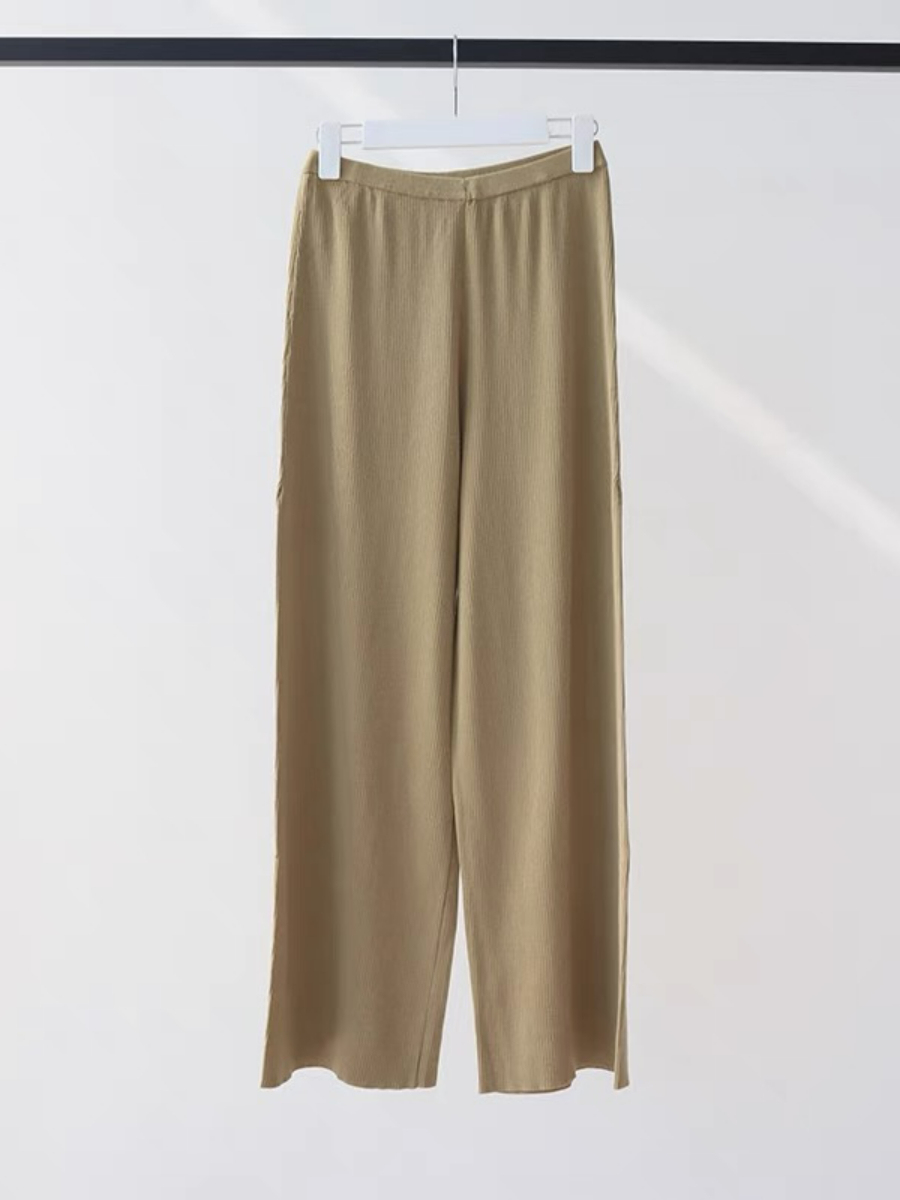 Easton Lyocell Knit Pants-The Black Bow-