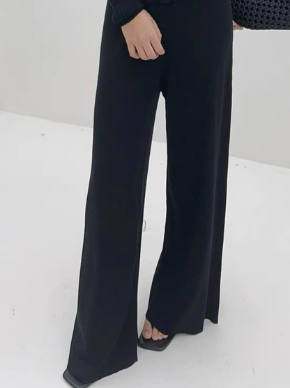 Easton Lyocell Knit Pants-The Black Bow-