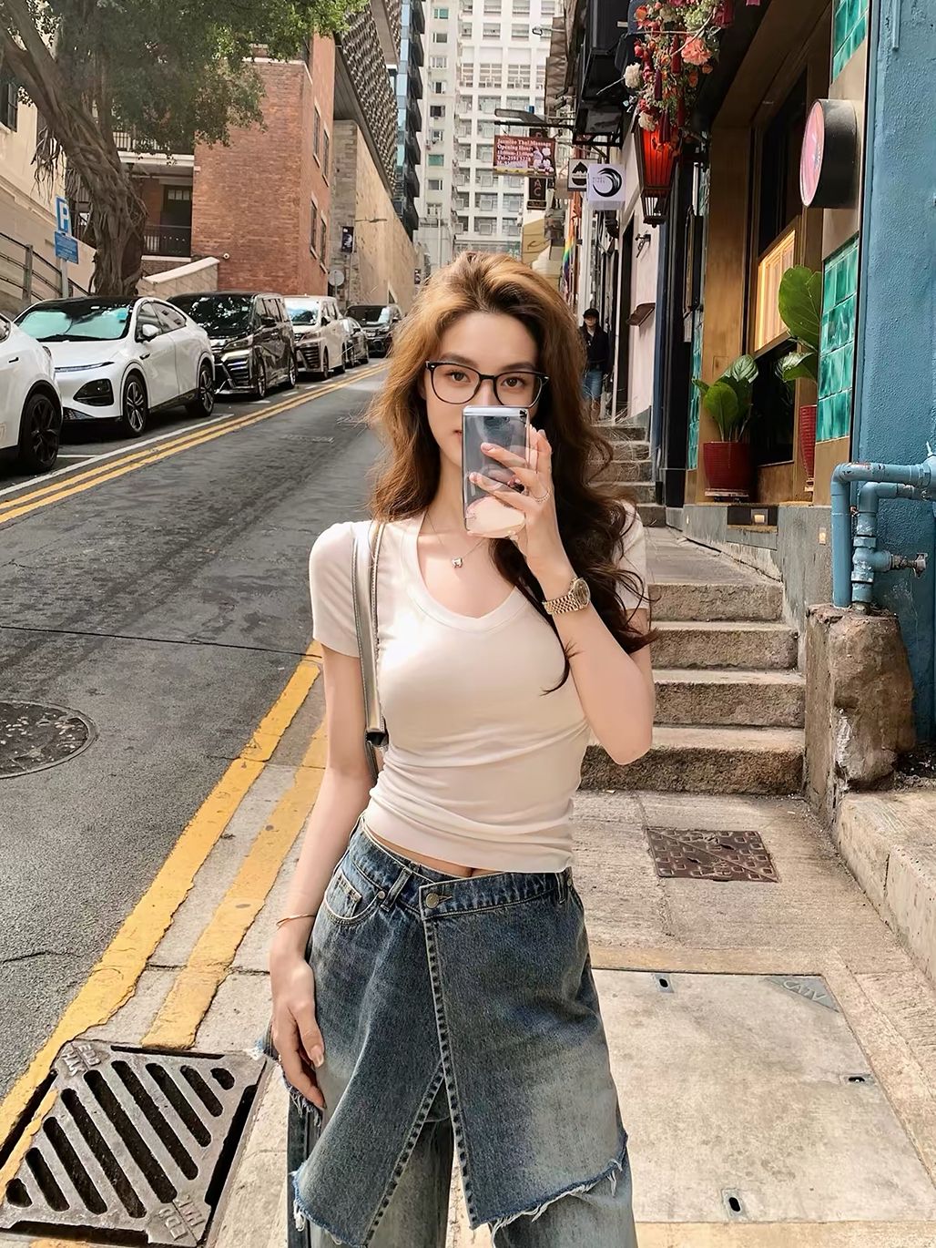 Dion Lyocell Scoop Neck Top