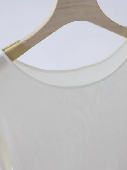 Esme Round Neck Long Sleeve Knit Top-The Black Bow-