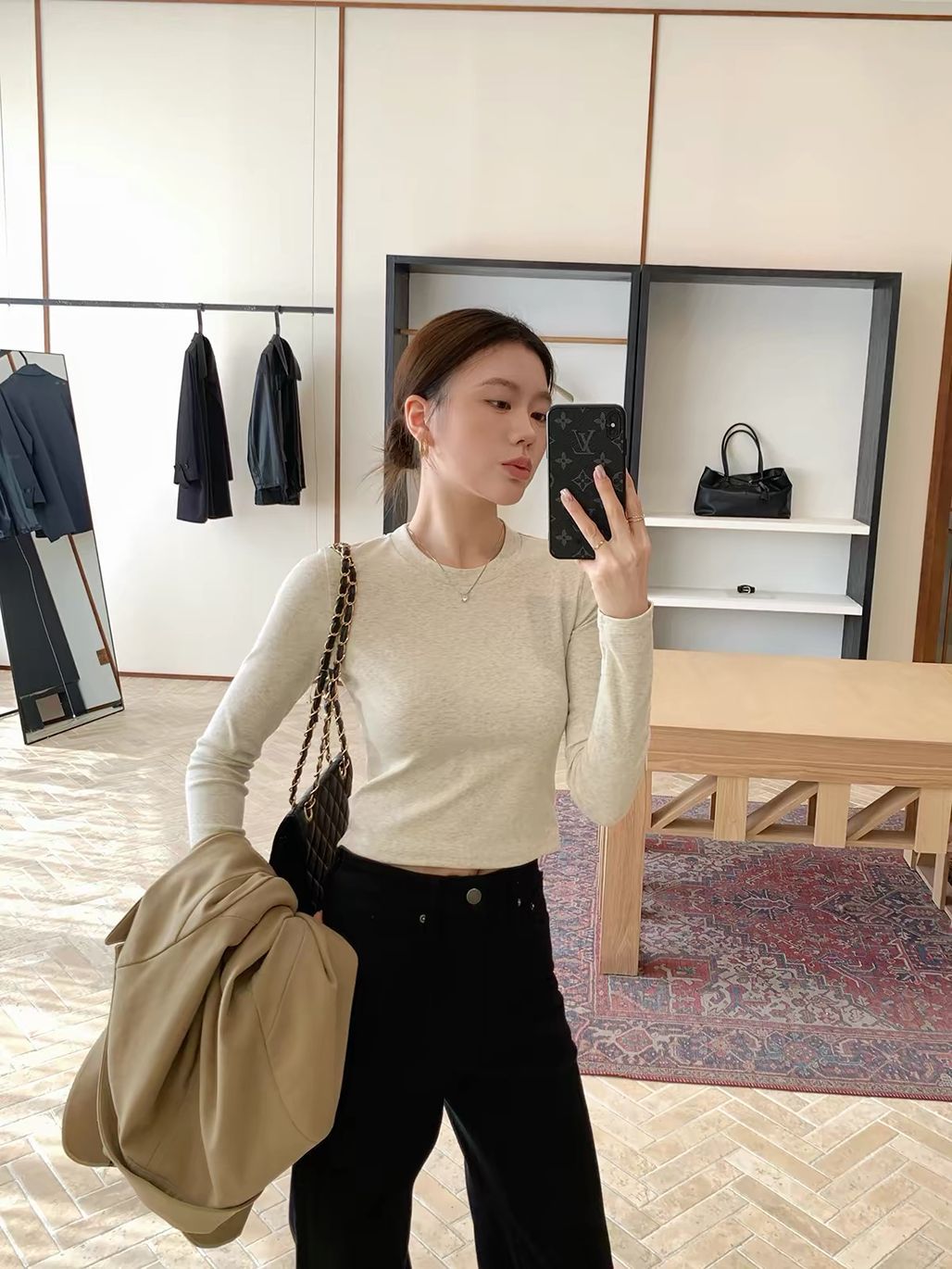 Dyleon Long Sleeve Fitted Top