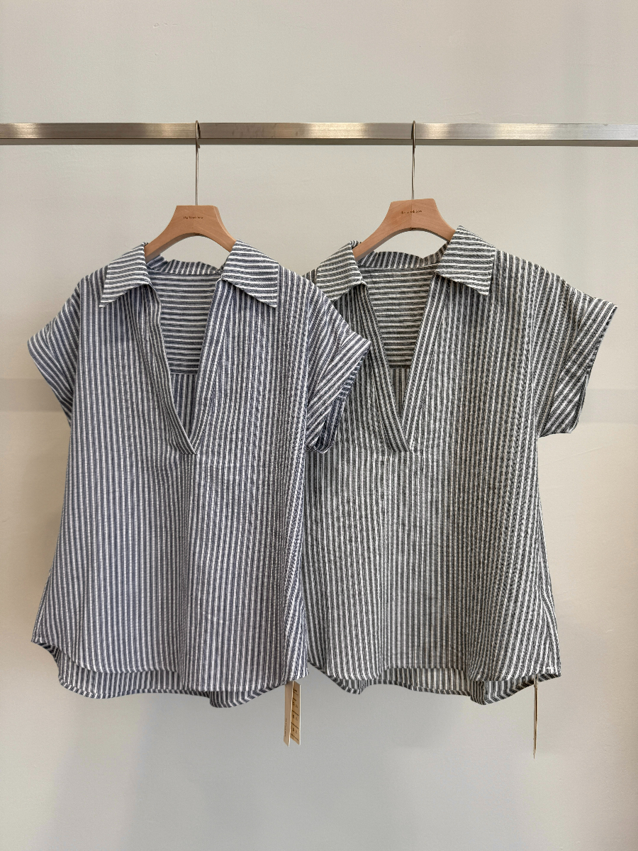 Stripe Collar Top (TP103)