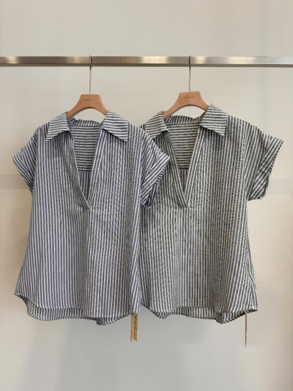 Stripe Collar Top (TP103)
