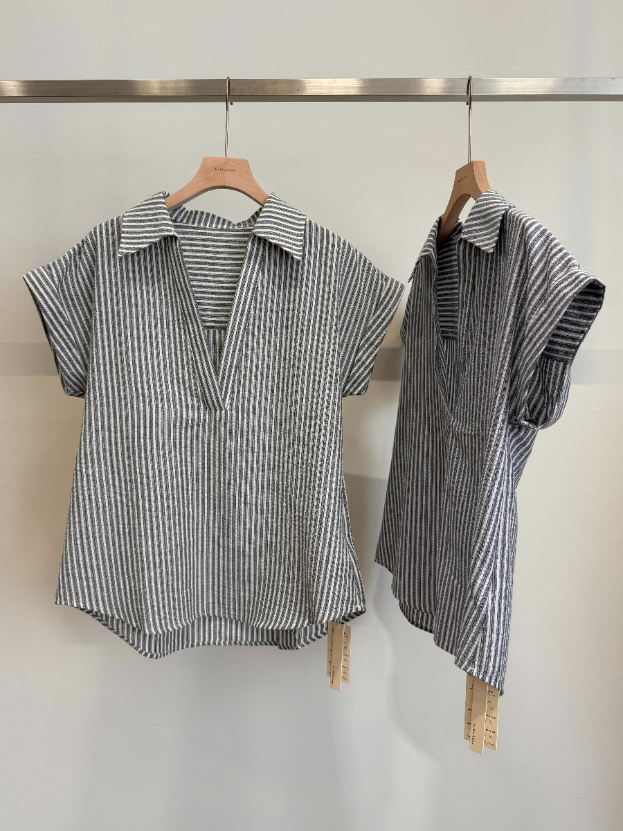 Stripe Collar Top (TP103)