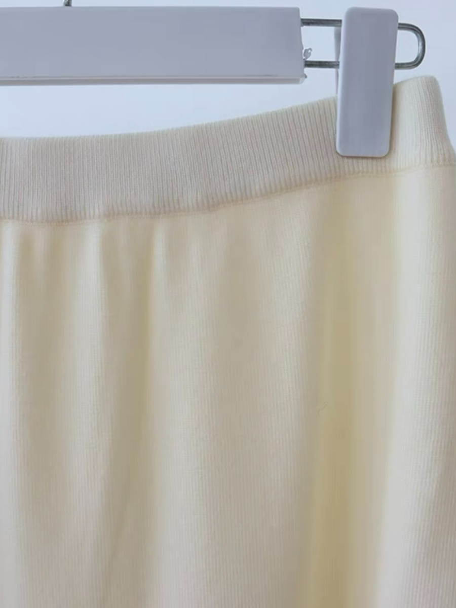 Evelyn A-Line Knit Skirt-The Black Bow-