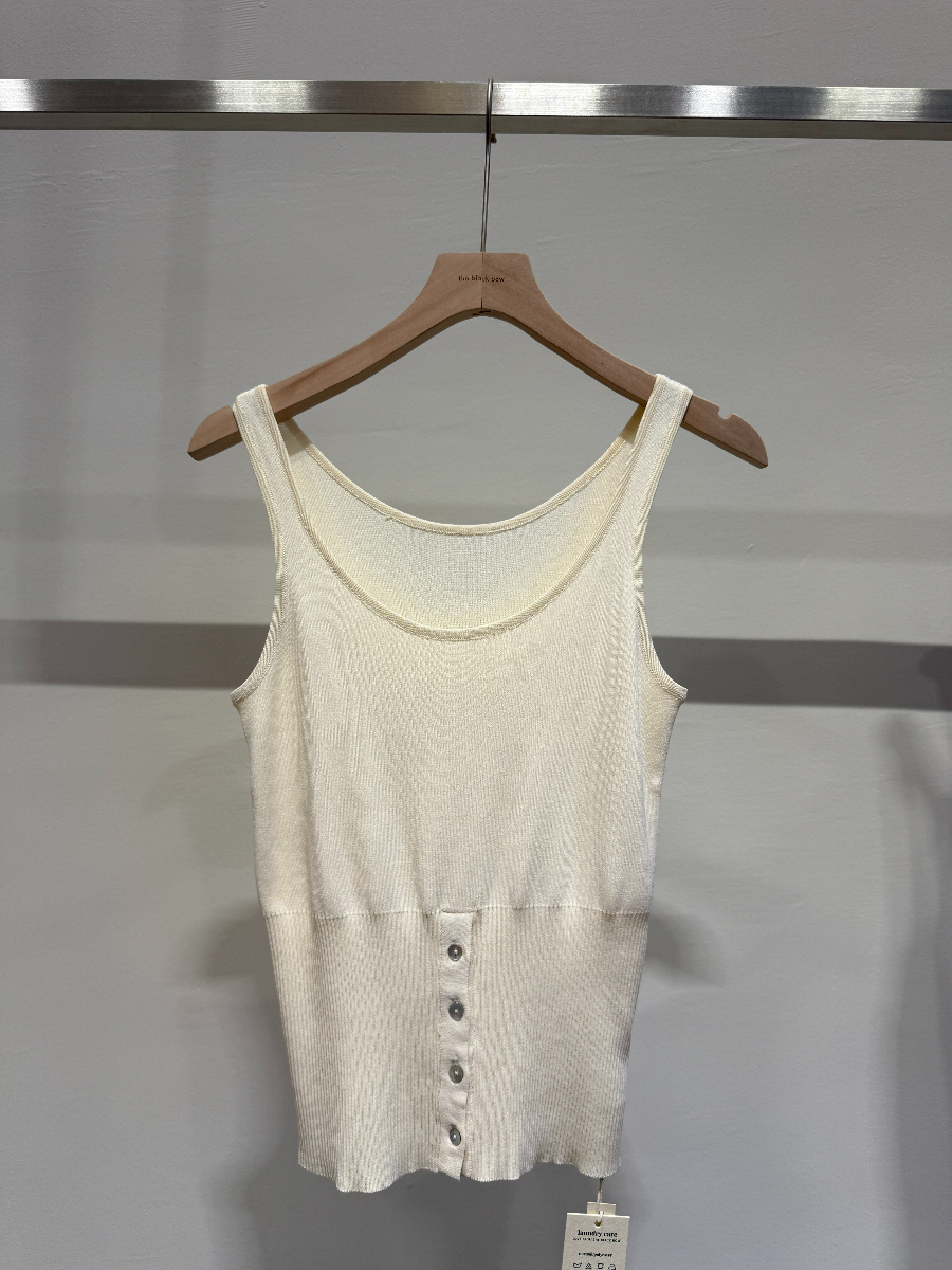 U-Neck Singlet with Waist Button (TP106)