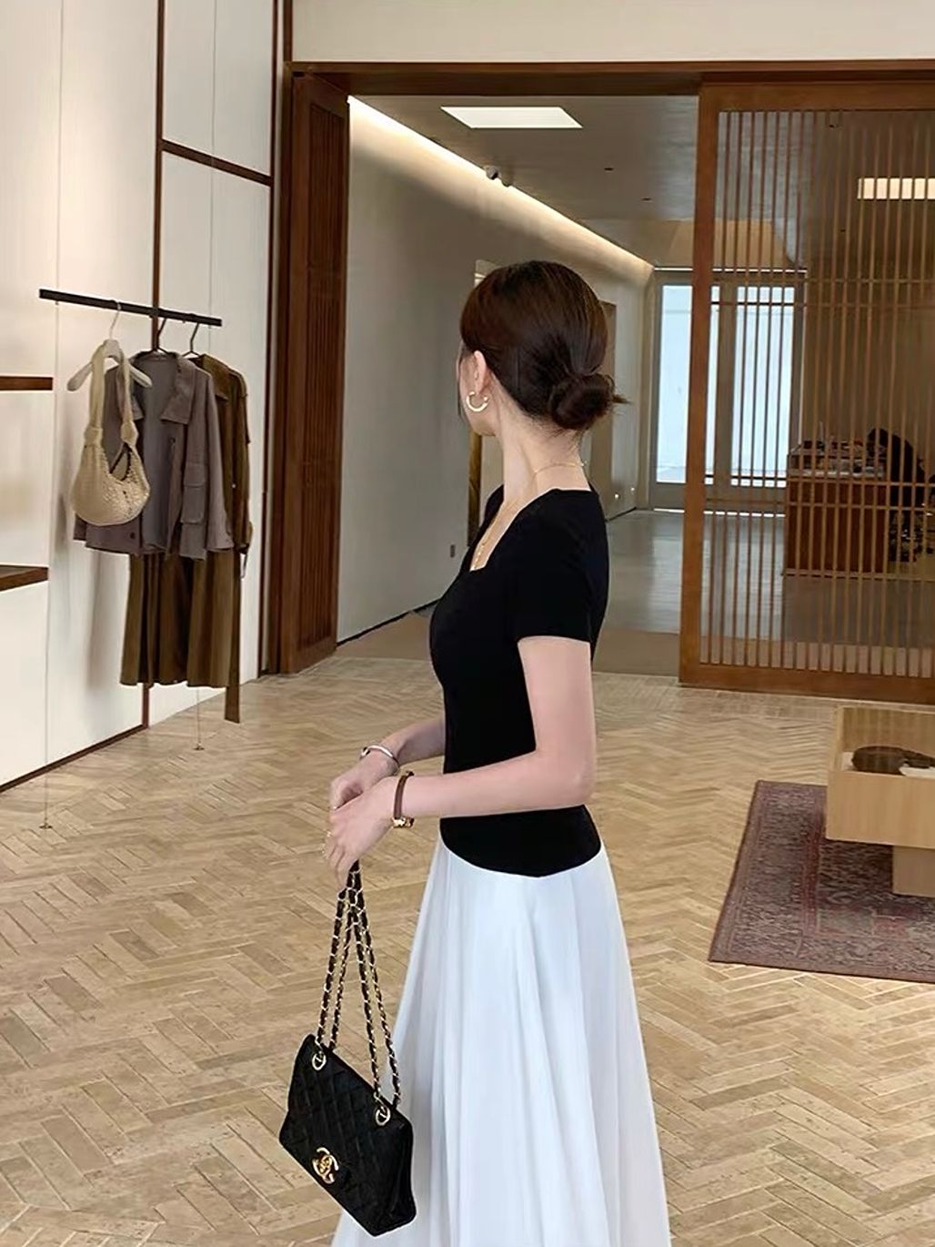 Diane Sculpted Sweetheart-Neck Top