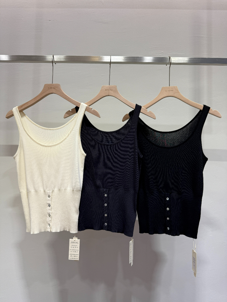 U-Neck Singlet with Waist Button (TP106)