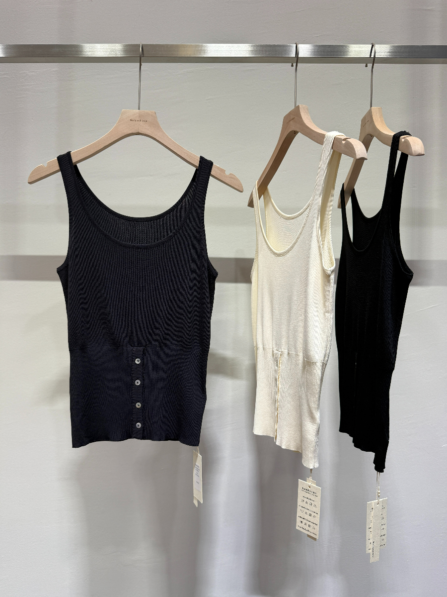 U-Neck Singlet with Waist Button (TP106)