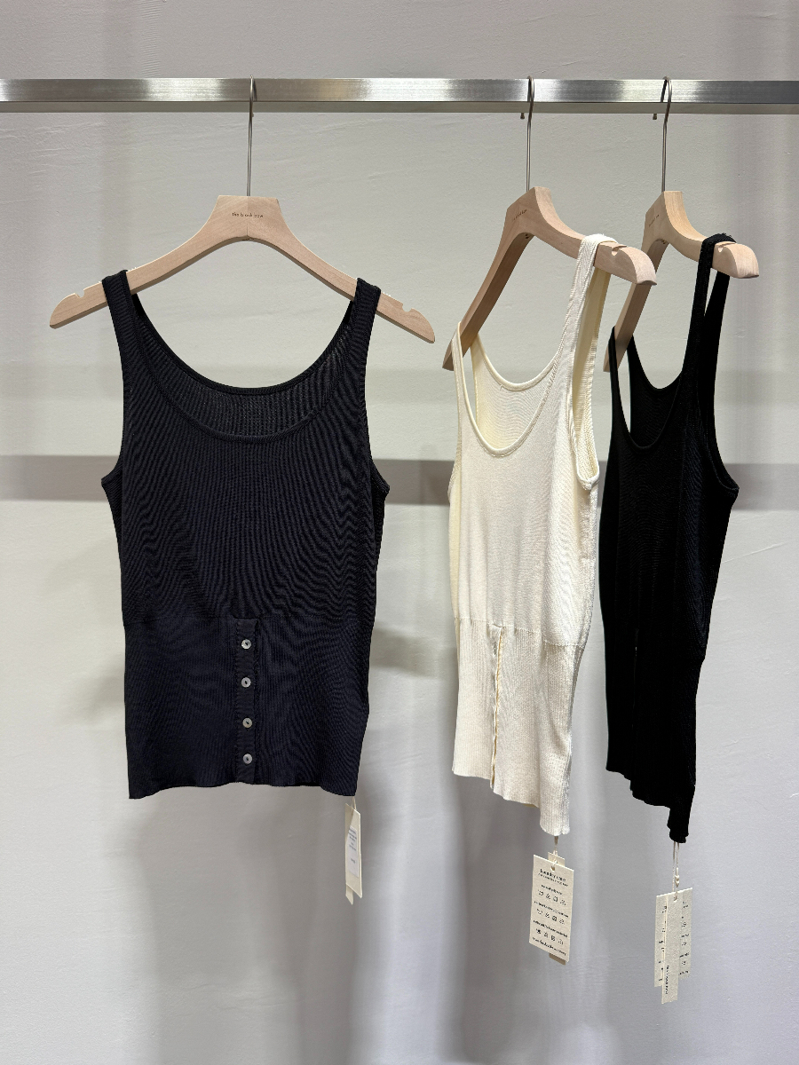 U-Neck Singlet with Waist Button (TP106)