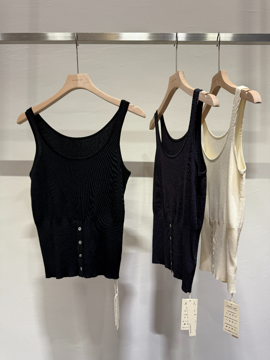 U-Neck Singlet with Waist Button (TP106)
