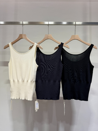 U-Neck Singlet with Waist Button (TP106)