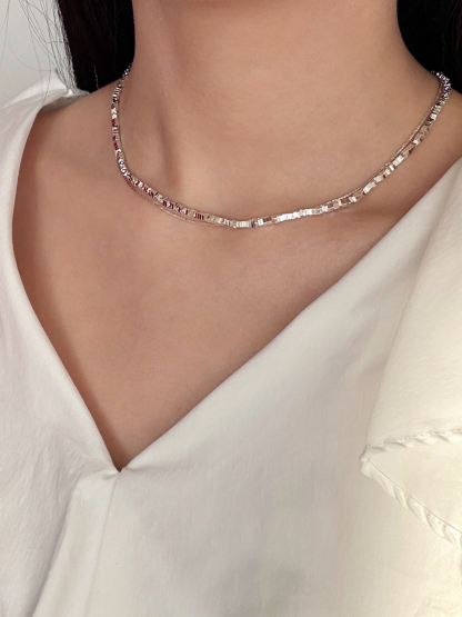 Seul-Gi Double Layer Shimmering Necklace